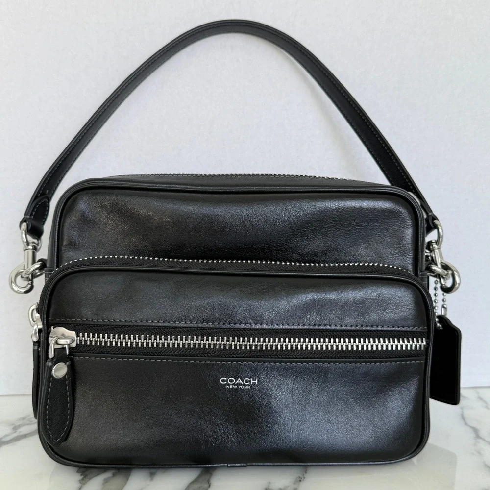 Coach Dakota Crossbody Bag Black Leather w/ box, NWT